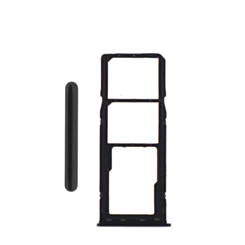 Dual Sim Card Tray for Galaxy A50 (A505) / A30 (A305) / A20 (A205) (BLACK)