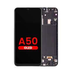 OLED Assembly with Frame for Galaxy A50 (A505U / 2019) (Aftermarket OLED)