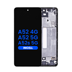 LCD Assembly (AWESOME BLACK) (Aftermarket Incell) with Frame for Galaxy A52 4G (A525 / 2021) / A52 5G (A526 / 2021) / A52s 5G (A528 / 2021) (Without Fingerprint Sensor) 