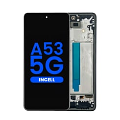 LCD Assembly with Frame for Galaxy A53 5G (A536 / 2022) (6.46") (Without Fingerprint Sensor) (AWESOME BLACK) (Aftermarket Incell)