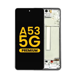Grab the wholesale deals on the OLED Assembly with Frame for Galaxy A53 5G, model A536 from 2022, in Awesome Black – Premium.