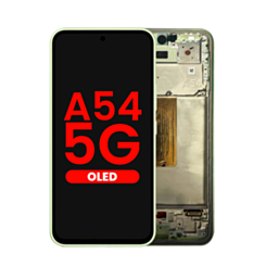OLED Assembly with Frame for Galaxy A54 5G (A546 / 2023) (AWESOME LIME) (Aftermarket OLED)