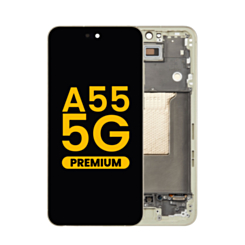 Order the OLED assembly with frame for the Galaxy A55 5G 2024 in Awesome Lemon, premium version.