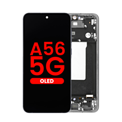 OLED Assembly with Frame for Galaxy A56 (A566 2025) (GRAPHITE) (Aftermarket OLED)