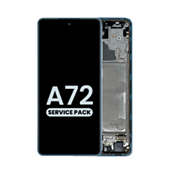Shop the Awesome Blue OLED assembly with frame, service pack, for the Galaxy A72 2021 model A725.