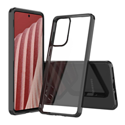 Galaxy A73 Hybrid Case with Air Cushion Technology - BLACK (Only Ground Shipping)