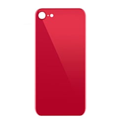 Back Glass with Bigger Camera Hole for iPhone SE 2020 (NO LOGO) (RED)
