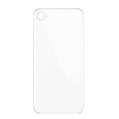 Back Glass with Bigger Camera Hole for iPhone SE 2020 (NO LOGO) (WHITE)