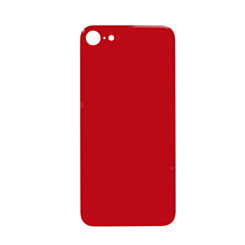Back Glass with Bigger Camera Hole for iPhone SE 2022 (NO LOGO) (RED)