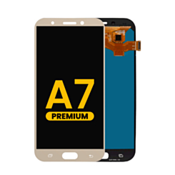 OLED Assembly without Frame for Galaxy A7 (A720 / 2017) (GOLD) (Premium)