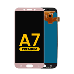 OLED Assembly without Frame for Galaxy A7 (A720 / 2017) (PINK) (Premium)