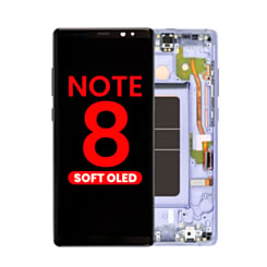 OLED Assembly with Frame for Galaxy Note 8 N950 (ORCHID GRAY) (Aftermarket)