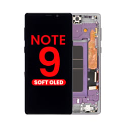 Grab wholesale deals on the OLED Assembly with Frame for Galaxy Note 9 N960 in Lavender Purple, Aftermarket OLED.