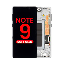 OLED Assembly with Frame for Galaxy Note 9 N960 (ALPINE WHITE) (Aftermarket OLED)