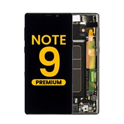 Purchase the OLED Assembly with Frame for Galaxy Note 9 N960 in Midnight Black, Premium.