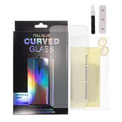 Full Glue 3D Curved Tempered Glass with Nano Liquid & UV Light for Galaxy S23 Ultra (Case Friendly)