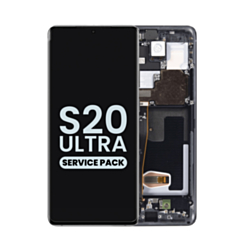 OLED Assembly with Frame for Galaxy S20 Ultra (G988) (Cosmic Black) (Service Pack)