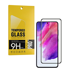 Clear Tempered Glass Anti-Scratch Edge to Edge Black Rim Coverage for Galaxy S21
