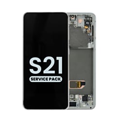 OLED Assembly with Frame for Galaxy S21 (G991) (Phantom Gray) (Service Pack)