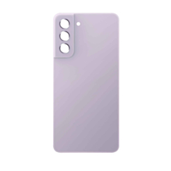 Back Cover Glass with Camera Lens and Adhesive for Galaxy S21 FE (G990) (No Logo) (Lavender)