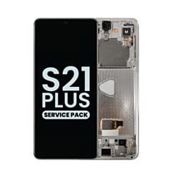 OLED Assembly with Frame for Galaxy S21 Plus (G996) (Phantom Silver) (Service Pack)