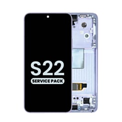 OLED Assembly with Frame for Galaxy S22 (S901) (Purple) (Service Pack)