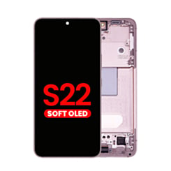 OLED Assembly with Frame for Galaxy S22 (S901) (Violet) (Aftermarket Plus Soft)