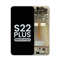 Stock up on the OLED Assembly with Frame for the Galaxy S22 Plus S906 in Phantom White, Service Pack.
