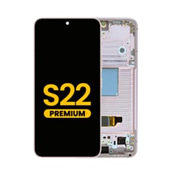 OLED Assembly with Frame for Galaxy S22 (S901) (Pink Gold) (Premium)
