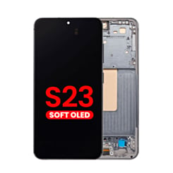 OLED Assembly with Frame for Galaxy S23 (S911) (Green) (Aftermarket Plus Soft)