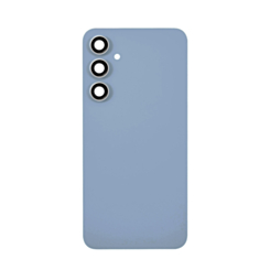 Back Cover Glass with Camera Lens and Adhesive for Galaxy S23 FE (S711) (No Logo) (Indigo)