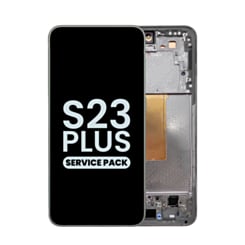 Stock up on the OLED assembly with frame for Galaxy S23 Plus S916 in phantom black. Service pack.