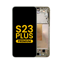 OLED Assembly with Frame for Galaxy S23 Plus (S916) (Cream) (Premium)