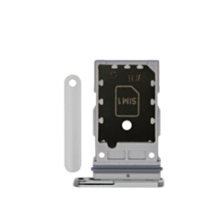 Dual Sim Card Tray for Galaxy S24 (S921) / S24 Plus (S926) (Marble Gray)