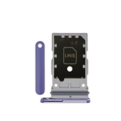 Dual Sim Card Tray for Galaxy S24 (S921) / S24 Plus (S926) (Cobalt Violet)