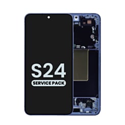 Purchase the OLED Assembly with Frame for Galaxy S24 S921 in cobalt violet, service pack.
