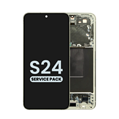 OLED Assembly with Frame for Galaxy S24 (S921) (Amber Yellow) (Service Pack)