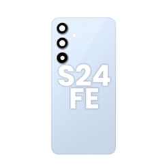 Purchase the Back Glass with Adhesive for Galaxy S24 FE with no logo in Blue.
