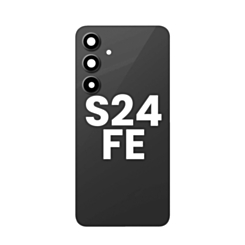 Back Cover Glass with Camera Lens and Adhesive for Galaxy S24 FE (S721) (No Logo) (Graphite)