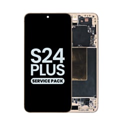 OLED Assembly with Frame for Galaxy S24 Plus (S926) (Sandstone Orange) (Service Pack)