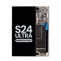 OLED Assembly with Frame for Galaxy S24 Ultra (S928) (Titanium Gray) (Service Pack)