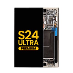 OLED Assembly with Frame for Galaxy S24 Ultra (S928) (Titanium Gray) (Premium)