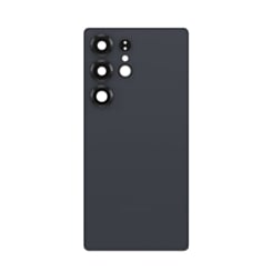Stock up on the Back Glass with Camera Lens and Adhesive for Galaxy S25 Ultra in titanium jetblack with no logo.