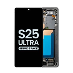 OLED Assembly with Frame for Galaxy S25 Ultra (S938) (Titanium White Silver) (Service Pack)