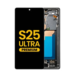 OLED Assembly with Frame for Galaxy S25 Ultra (S938) (Titanium Black) (Premium)