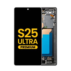 OLED Assembly with Frame for Galaxy S25 Ultra (S938) (Titanium White Silver) (Premium)