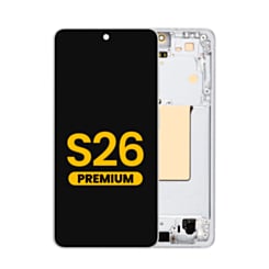 OLED Assembly with Frame for Galaxy S26 (S942) (White) (Premium)
