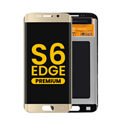 OLED Assembly without Frame for Galaxy S6 Edge (G925) (GOLD) (Premium)