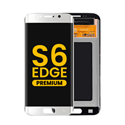 OLED Assembly without Frame for Galaxy S6 Edge (G925) (WHITE) (Premium)