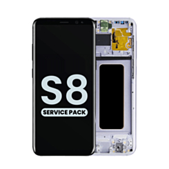 OLED Assembly with Frame for Galaxy S8 (G950) (ORCHID GRAY) (Service Pack)